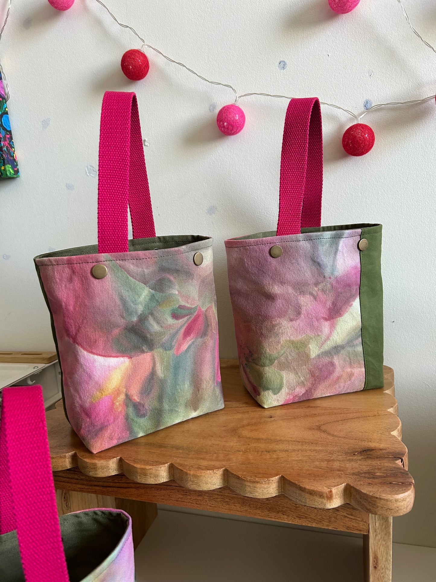Ice Dyed Mini Bags 🩷💚