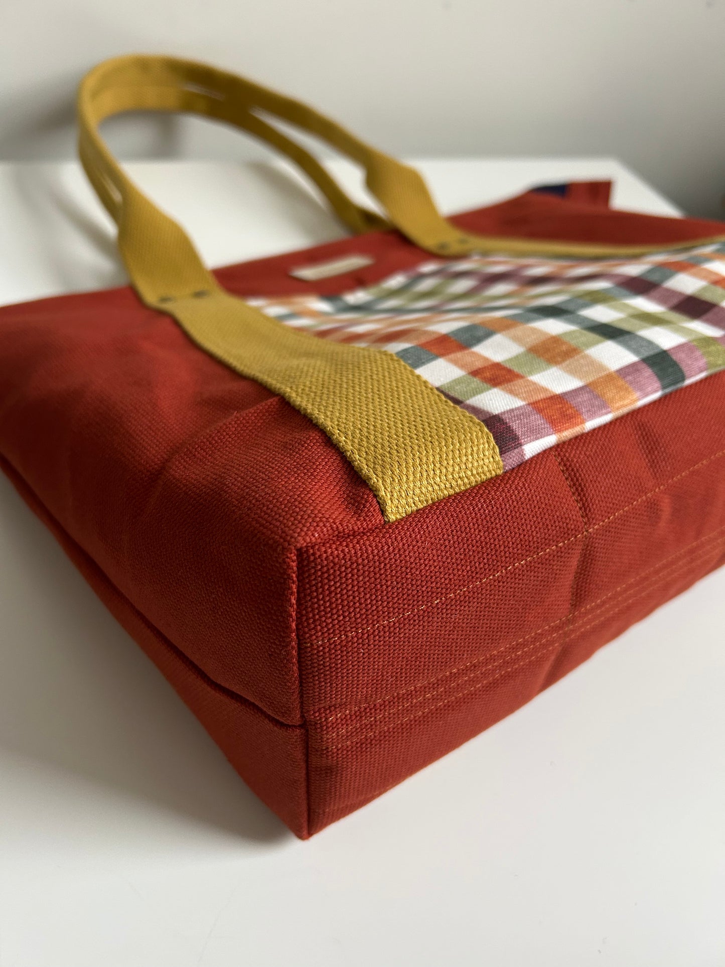 Everyday Bag Burnt Orange Gingham