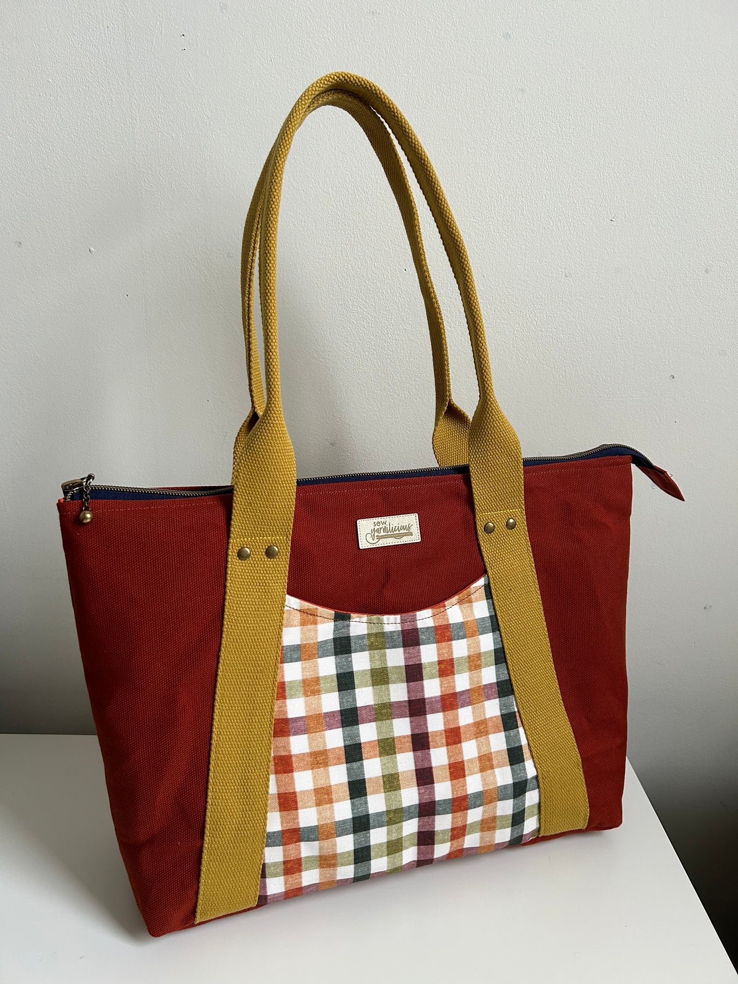 Everyday Bag Burnt Orange Gingham