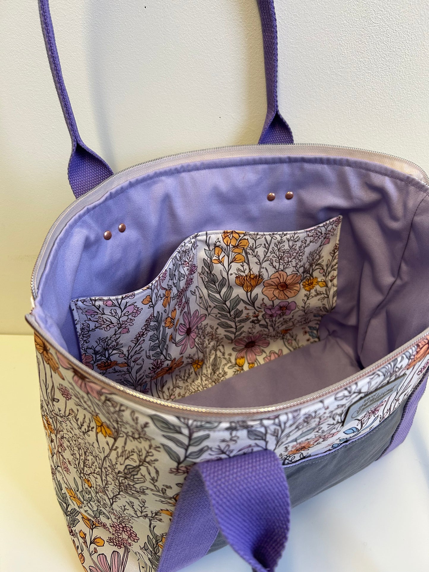 Everyday Bag Purple Floral