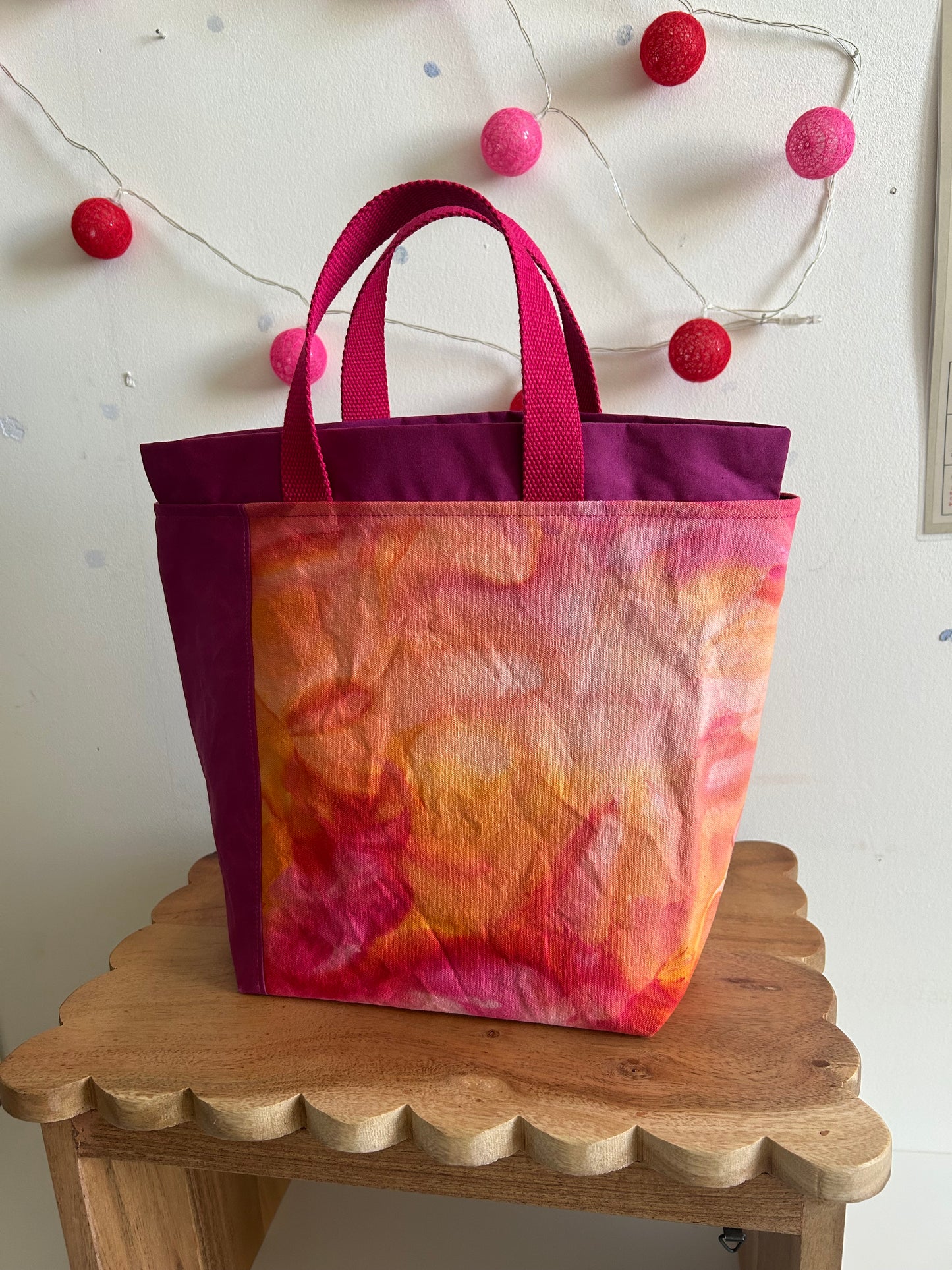 Ice Dyed Medium Snaps Bag 🧡🩷🧡