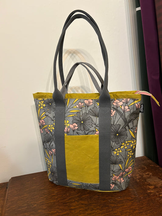 No Name Tote Grey Floral